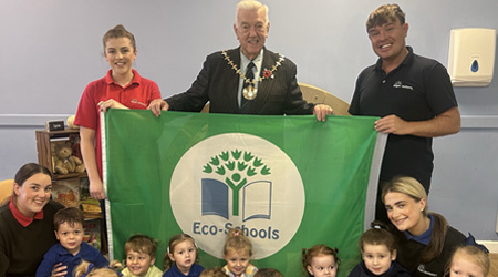 Knowsley Mayor Celebrates Kirkby Bright Horizons’ Green Flag Eco-Schools Award